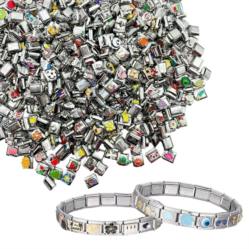 100Pcs Elegant  Charm Bracelet Modules