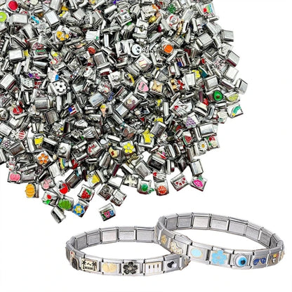 100Pcs Elegant  Charm Bracelet Modules